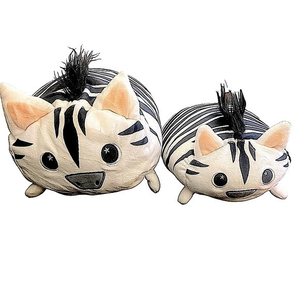 Set of 2 STRIPEY THE ZEBRA MOOSH MOOSH‎ SUPER SOFT PLUSHIES